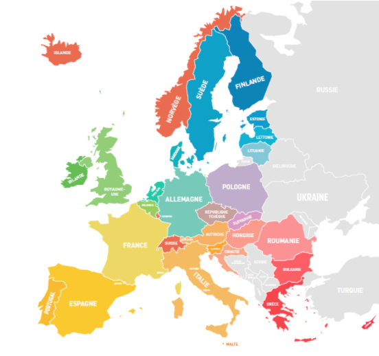 Carte de l'Europe